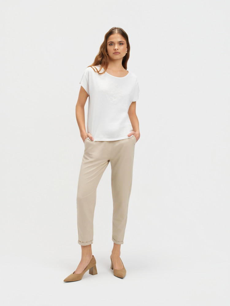 Podkoszulek damski z grafiką muszli