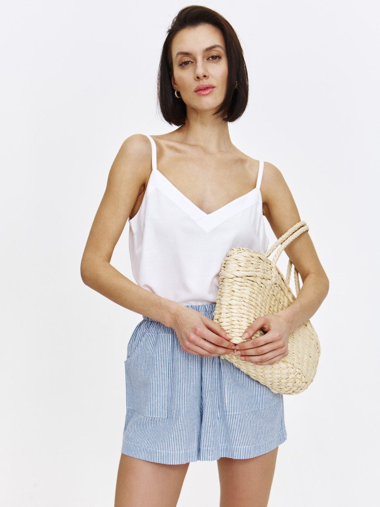 Biały top na ramiączkach 