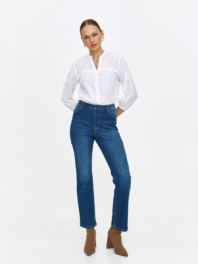 Bawełniana bluzka z haftem 