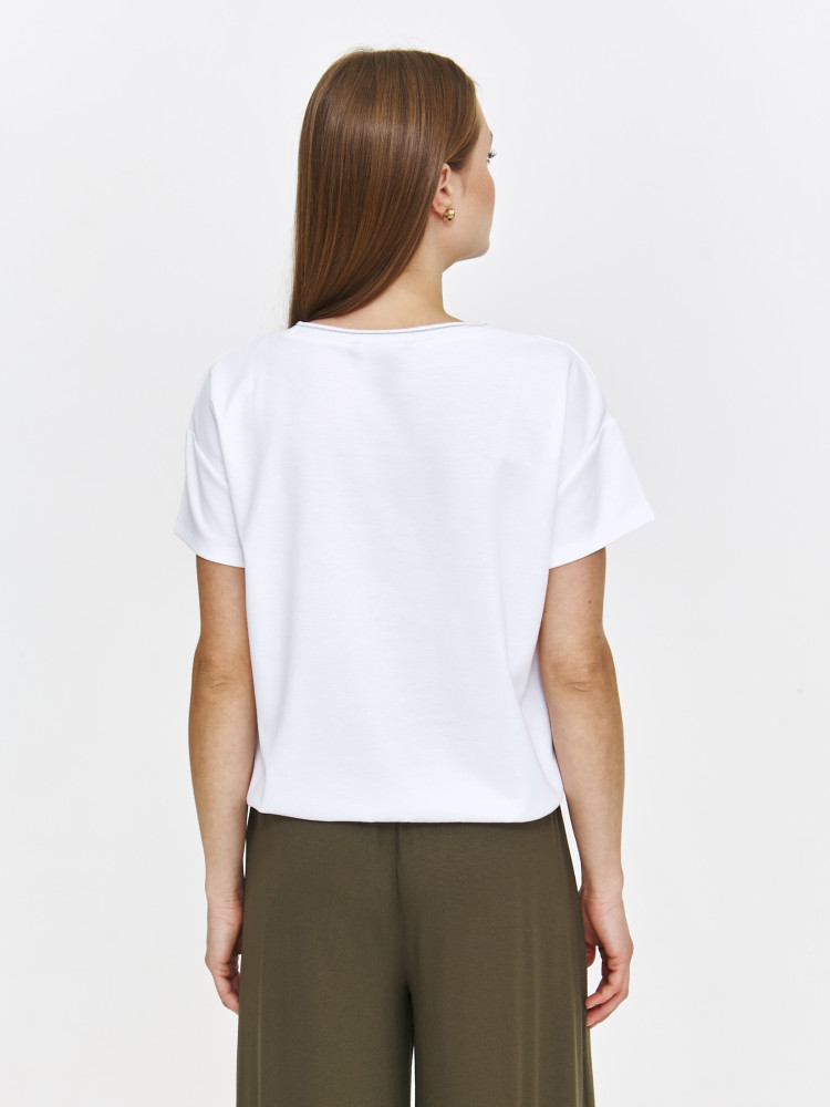 Biała bluza z printem 