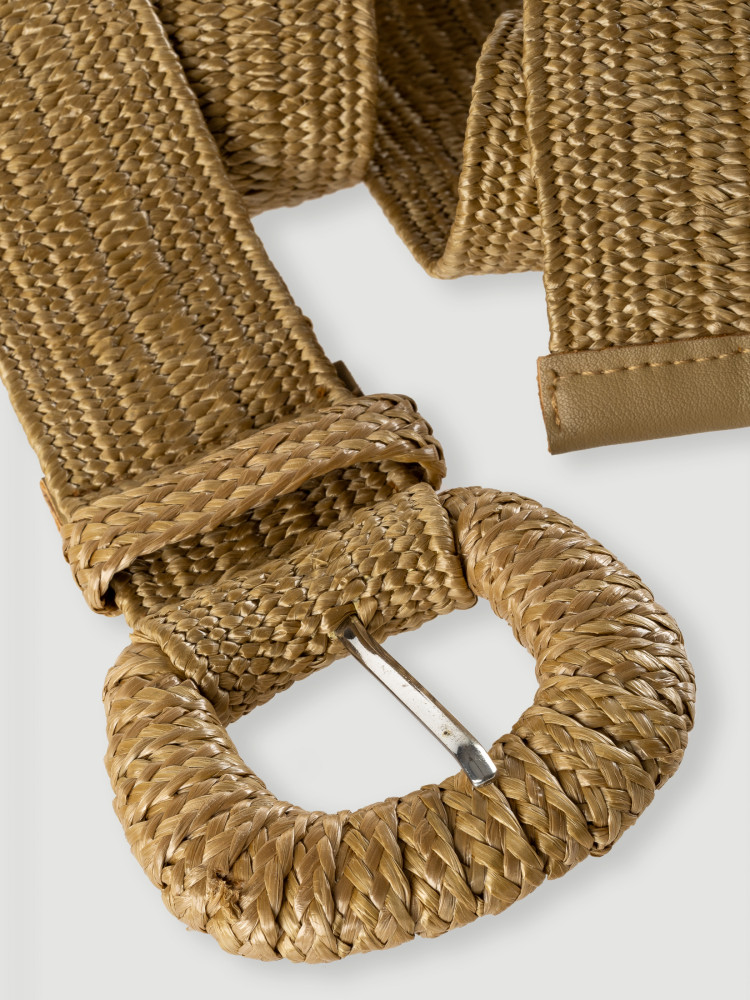 Beżowy pasek w stylu rafi 