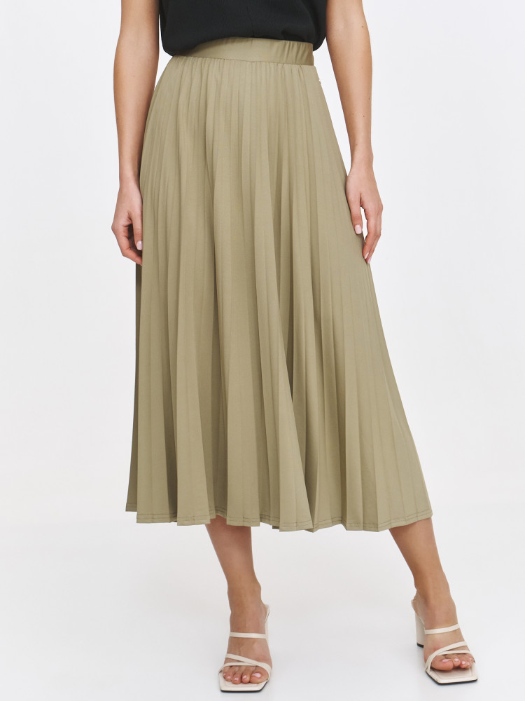 Plisowana spódnica z atłasową gumą w pasie  Plisowana spódnica z atłasową gumą w pasie