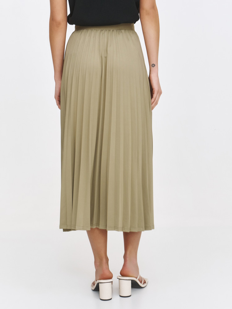 Plisowana spódnica z atłasową gumą w pasie  Plisowana spódnica z atłasową gumą w pasie