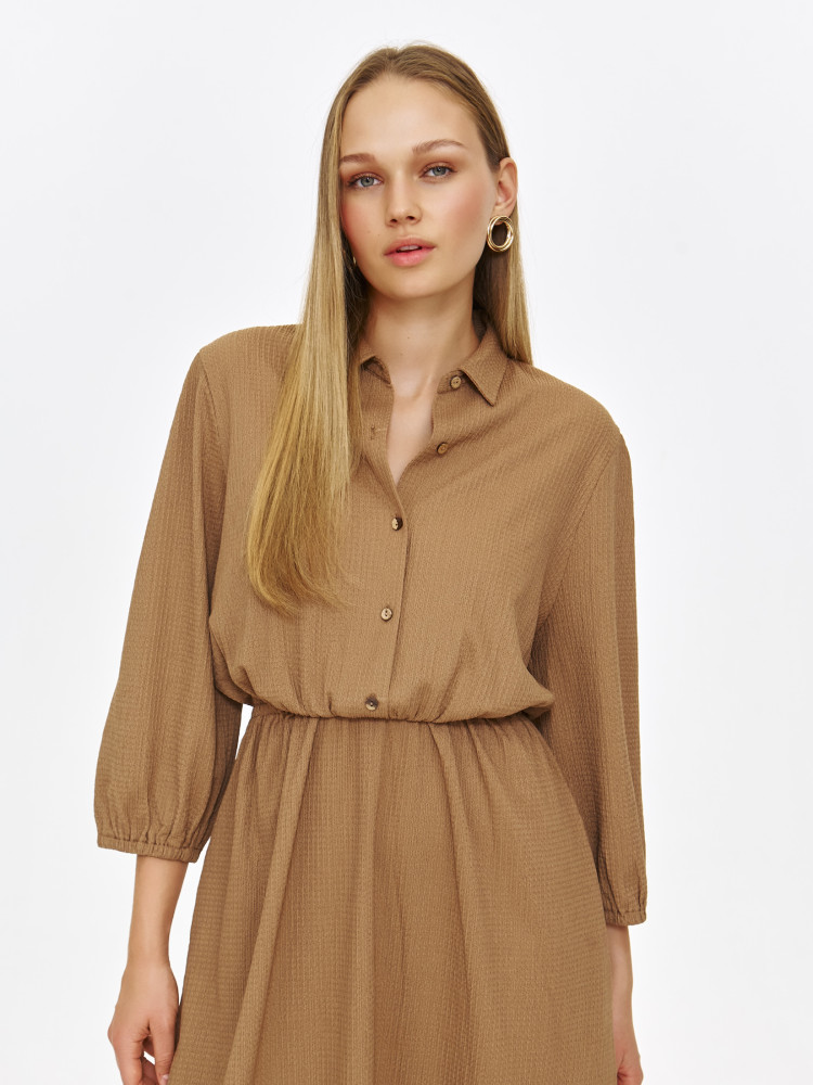 Gładka szmizjerka w kolorze brązowym 