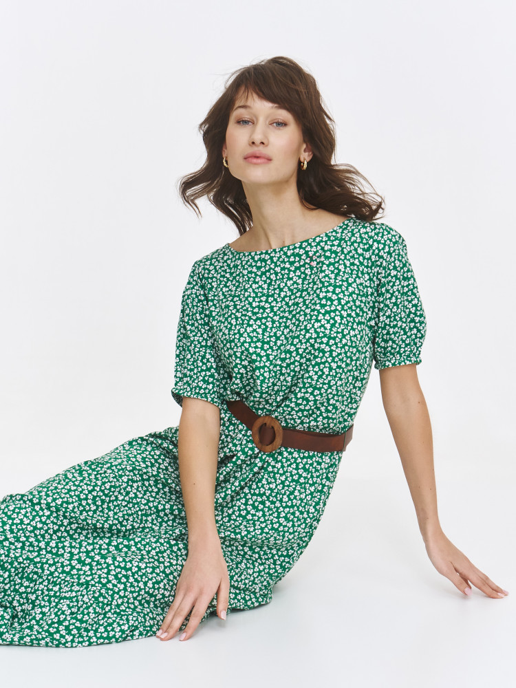 Casualowa zielona sukienka maxi  Casualowa zielona sukienka maxi