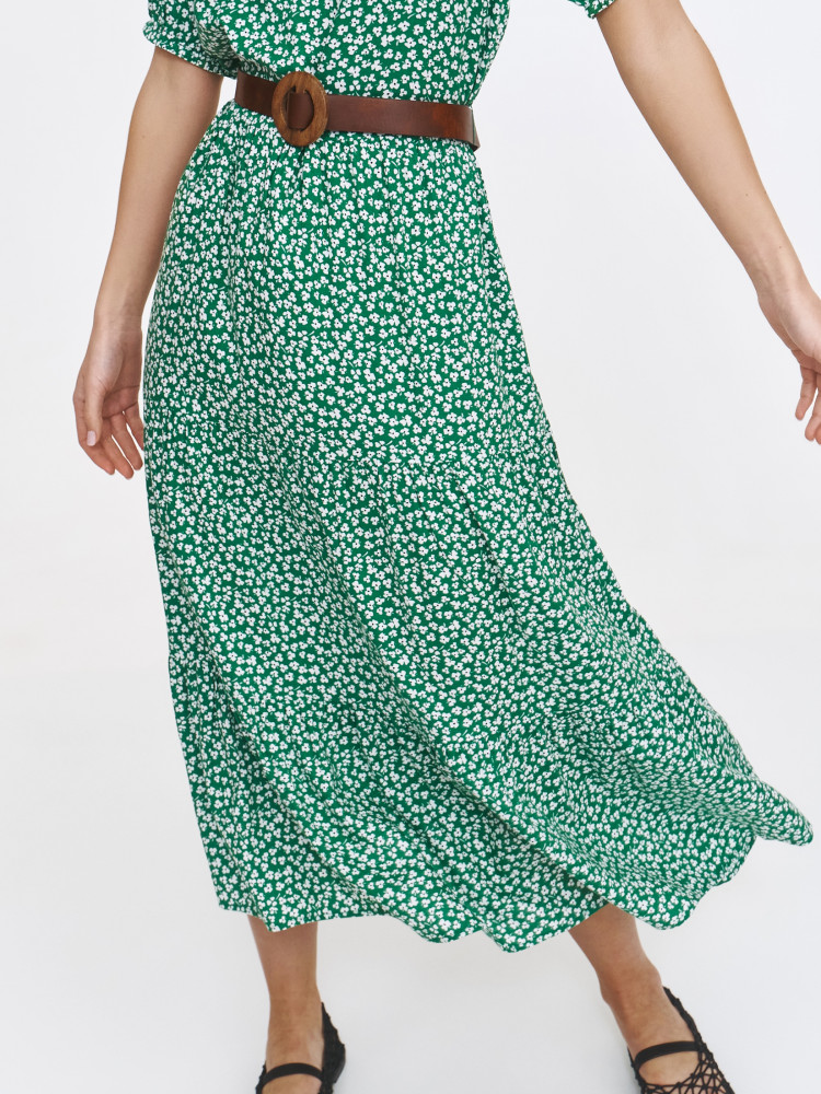 Casualowa zielona sukienka maxi  Casualowa zielona sukienka maxi