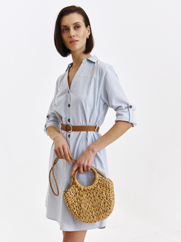 Sukienka koszulowa w paski  Sukienka koszulowa w paski