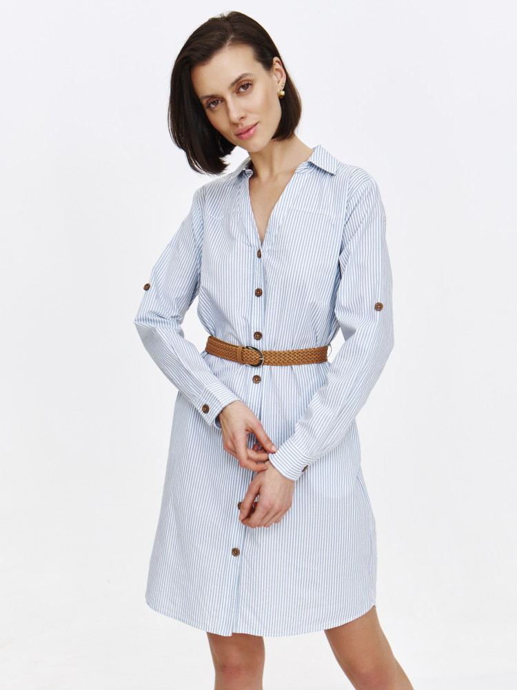Sukienka koszulowa w paski  Sukienka koszulowa w paski
