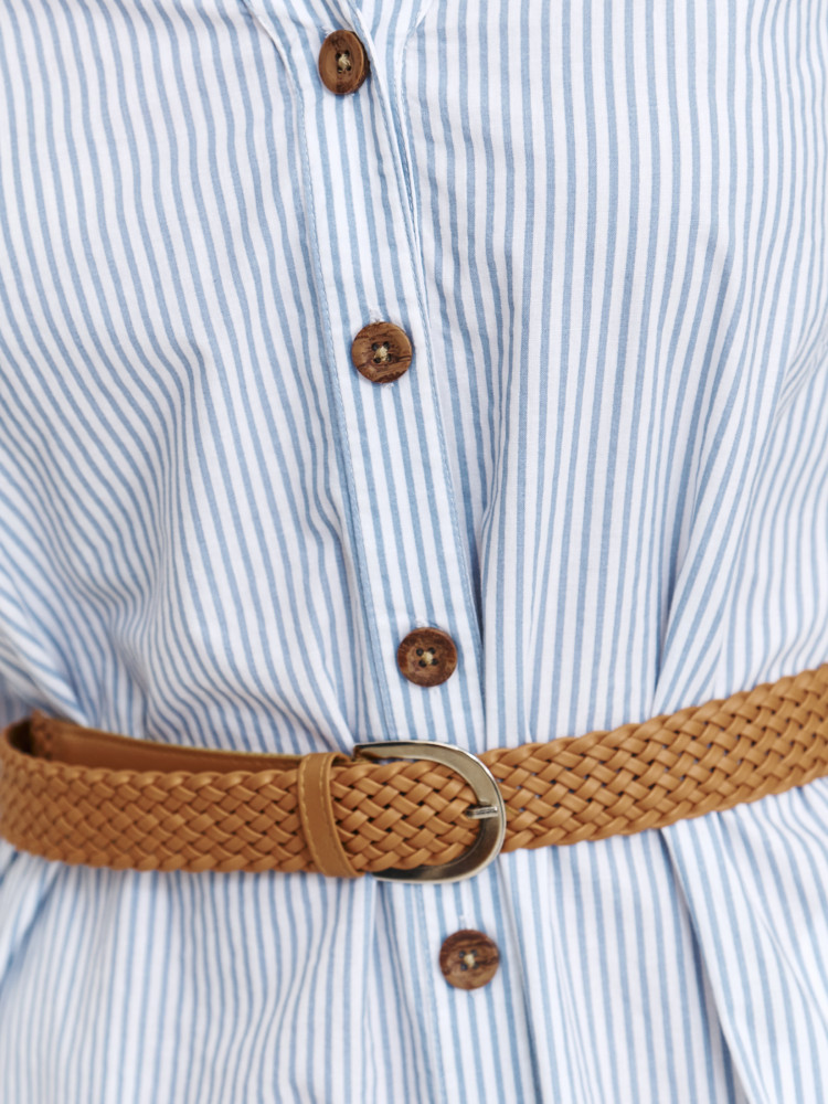 Sukienka koszulowa w paski  Sukienka koszulowa w paski