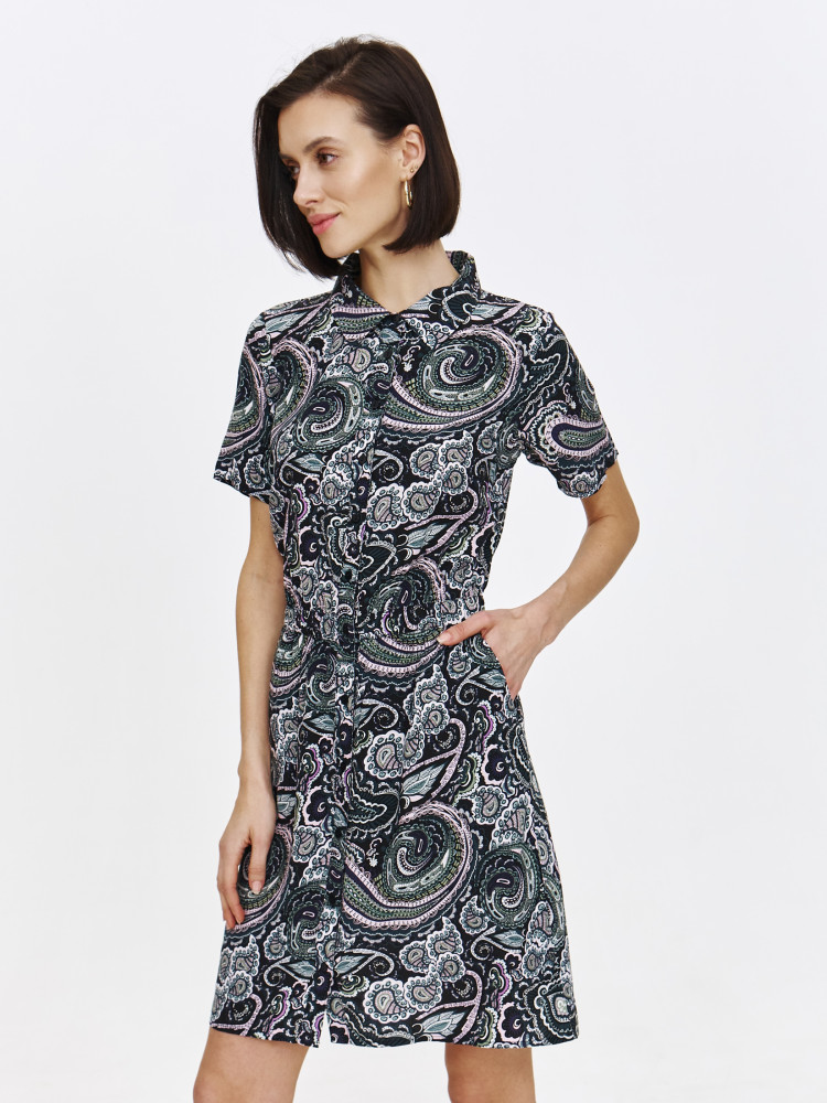 Sukienka koszulowa z printem 