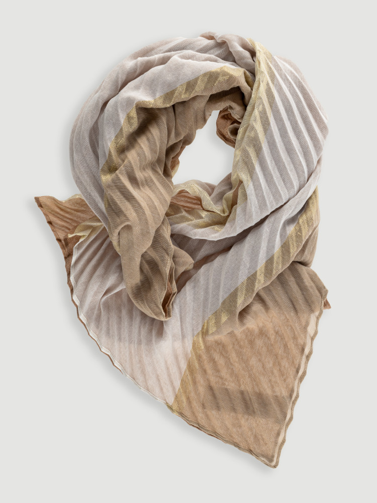 Beżowa plisowana apaszka 