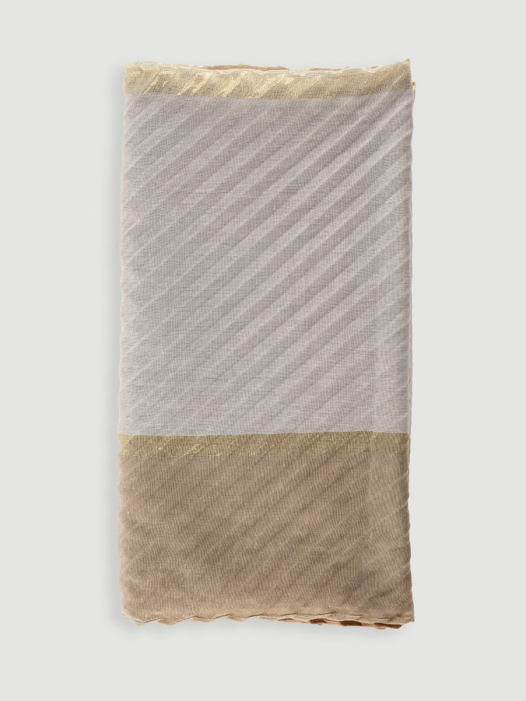 Beżowa plisowana apaszka 