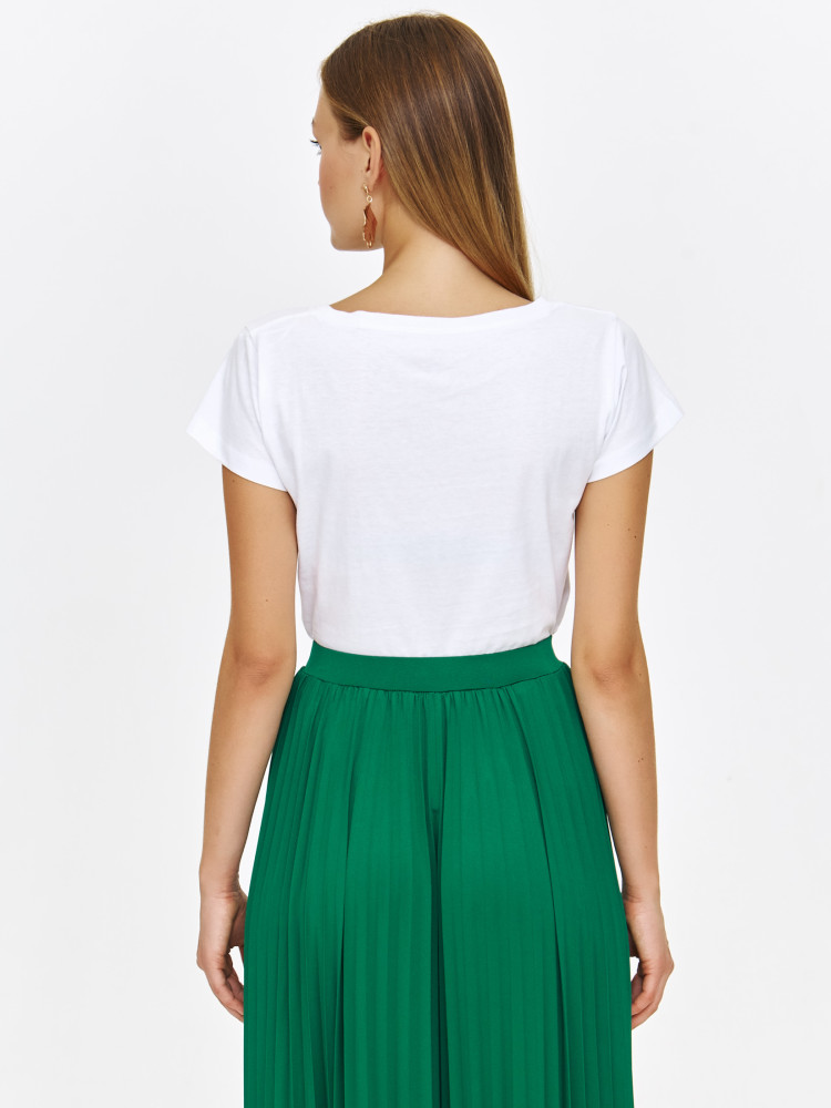 Podkoszulek z kwiatową grafiką 