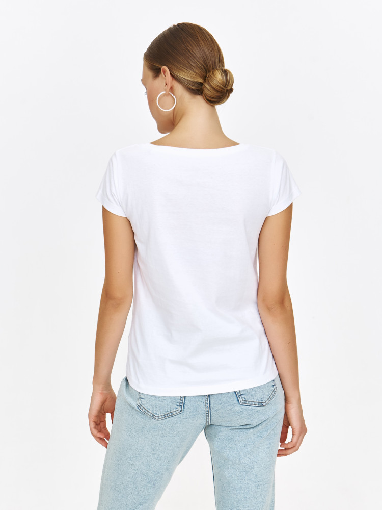 Podkoszulek z nadrukiem w kwiaty 