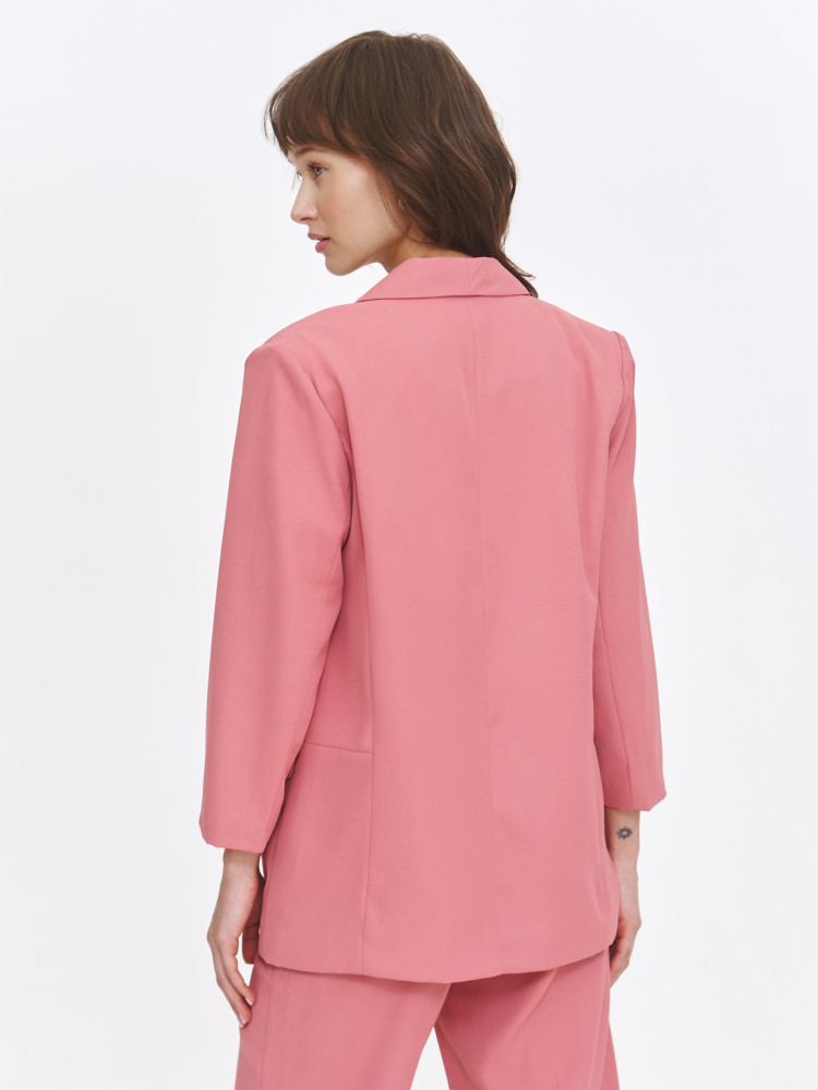 Różowa marynarka z klapami Różowa marynarka z klapami