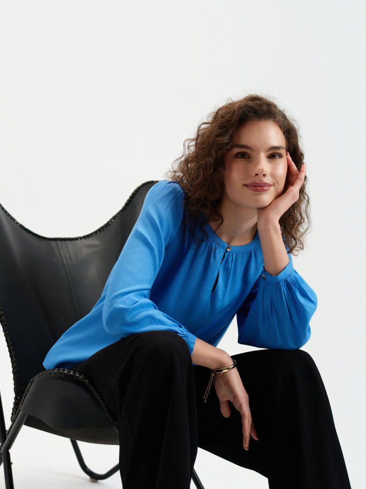 Zwiewna bluzka z wiskozą 