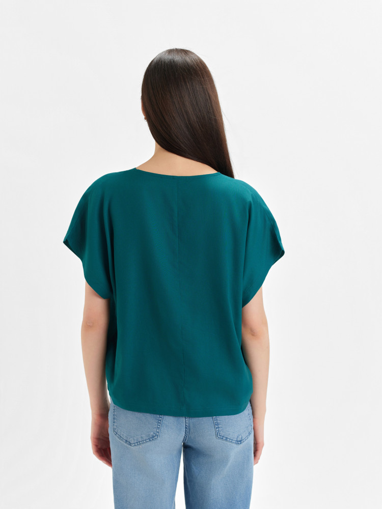 Zielona bluzka z wiskozy 