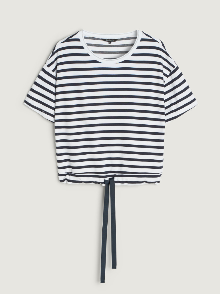 Bluza w paski krótki rękaw 