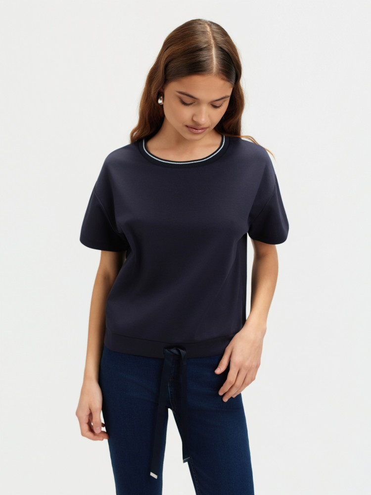 Granatowa bluza krótki rękaw