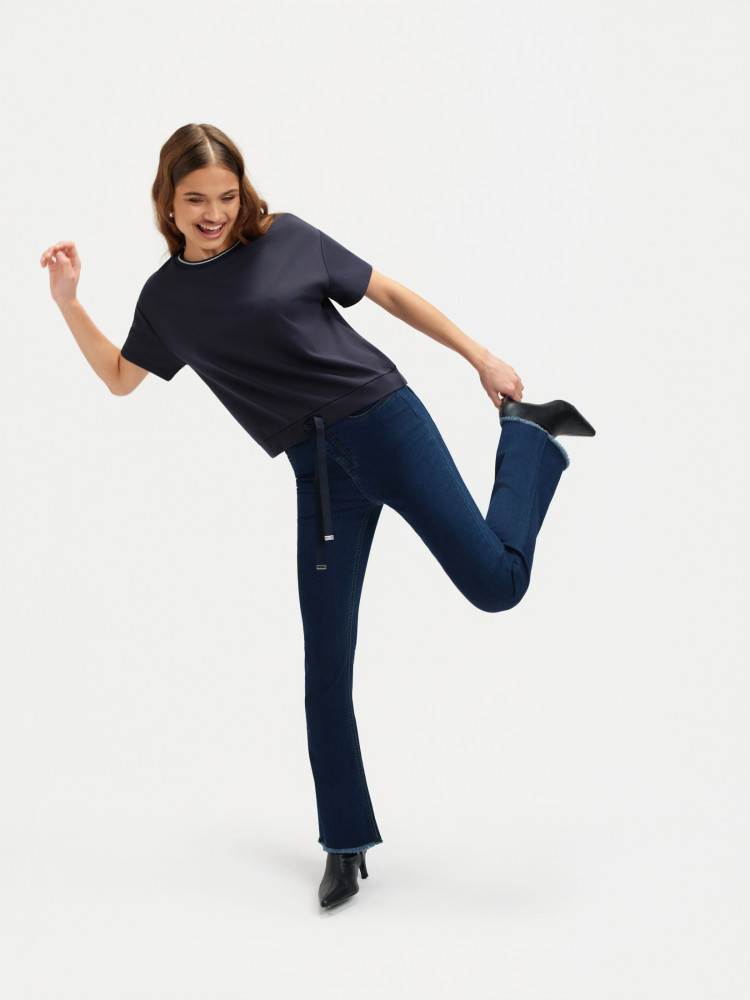 Granatowa bluza krótki rękaw