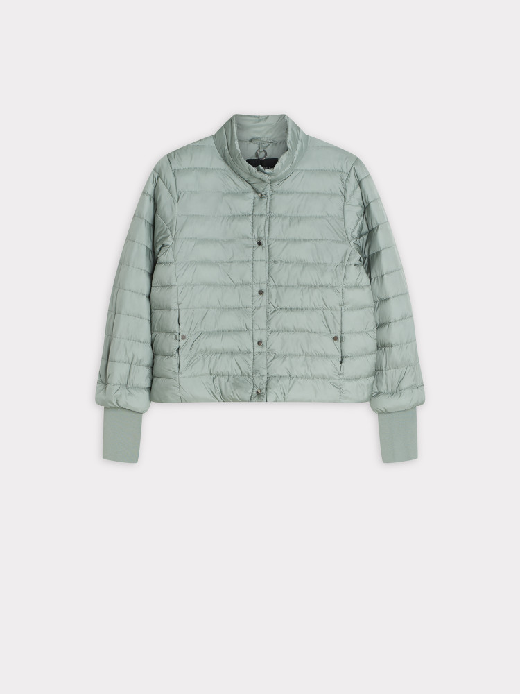 Jasnozielona kurtka z pikowaniem 