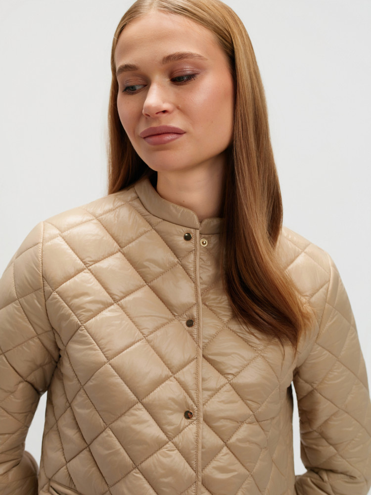 Pikowana kurtka beż  