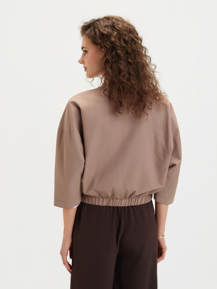 Kurtka bomberka w odcieniu coffee 