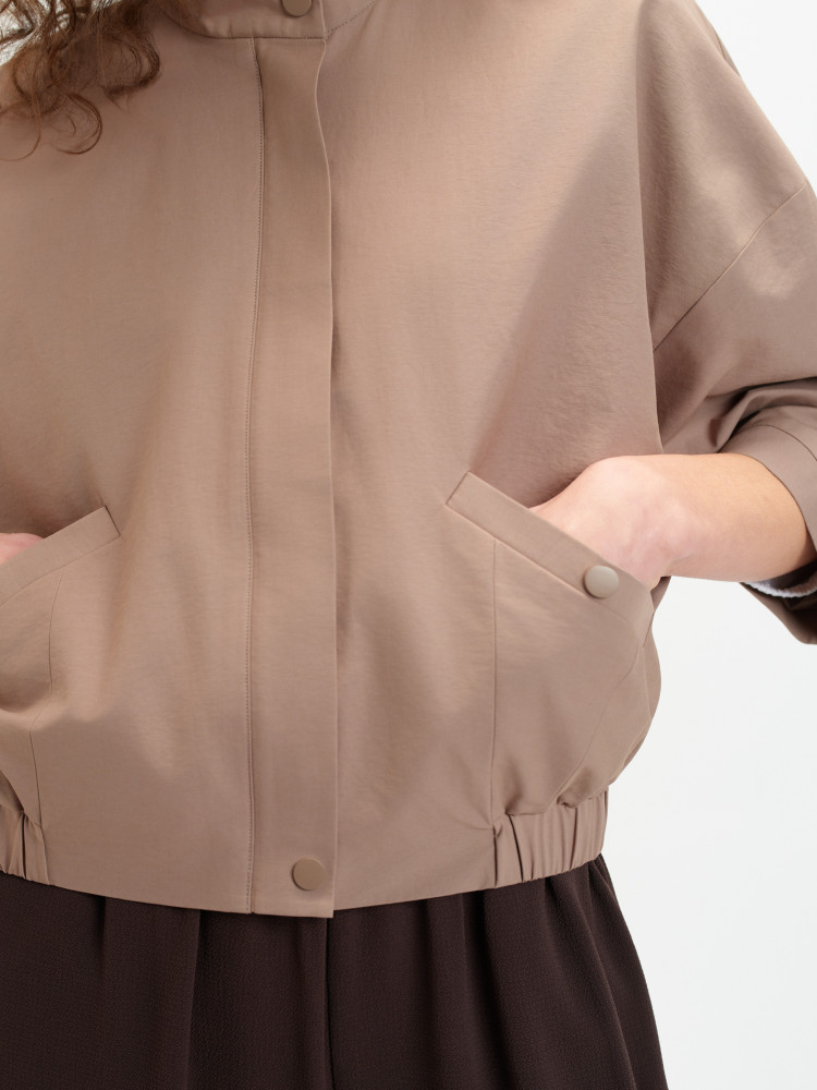 Kurtka bomberka w odcieniu coffee 