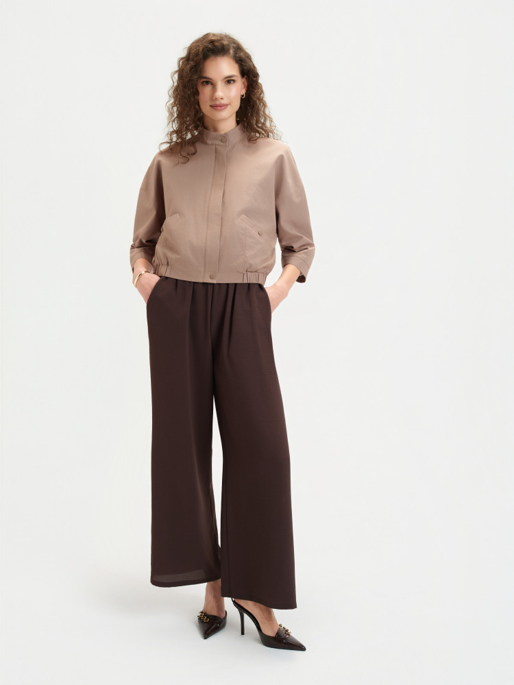 Kurtka bomberka w odcieniu coffee 