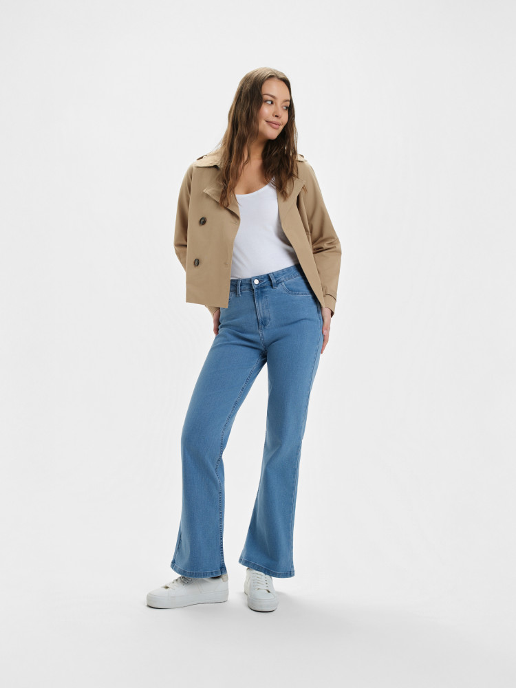 Krótki trencz dwurzędowy 