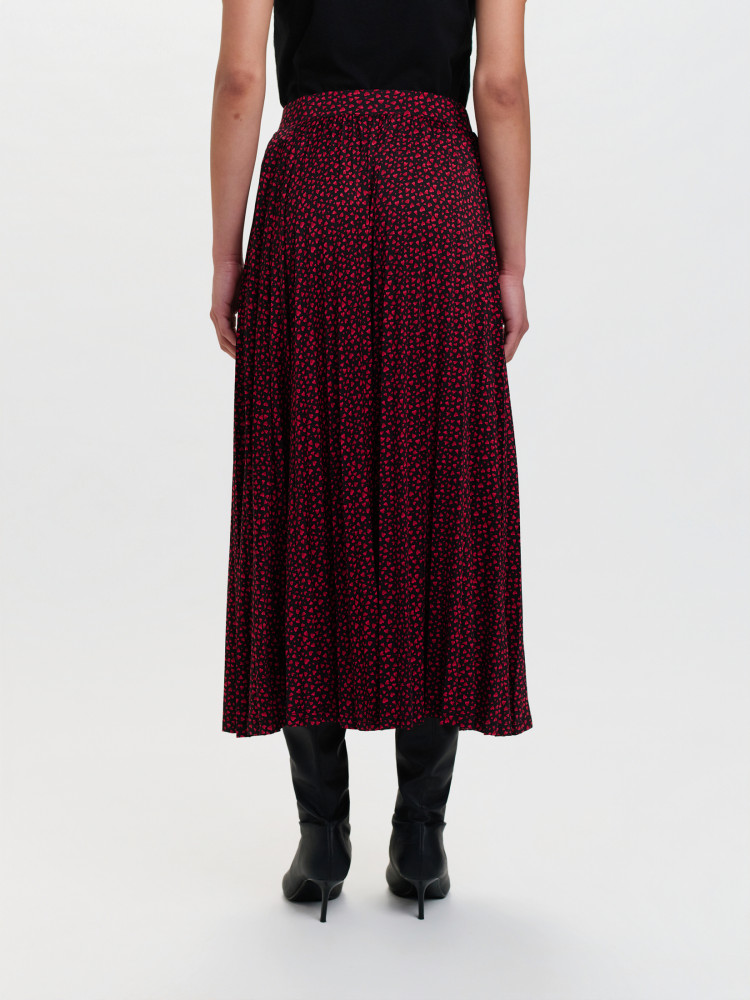 Plisowana spódnica z printem 