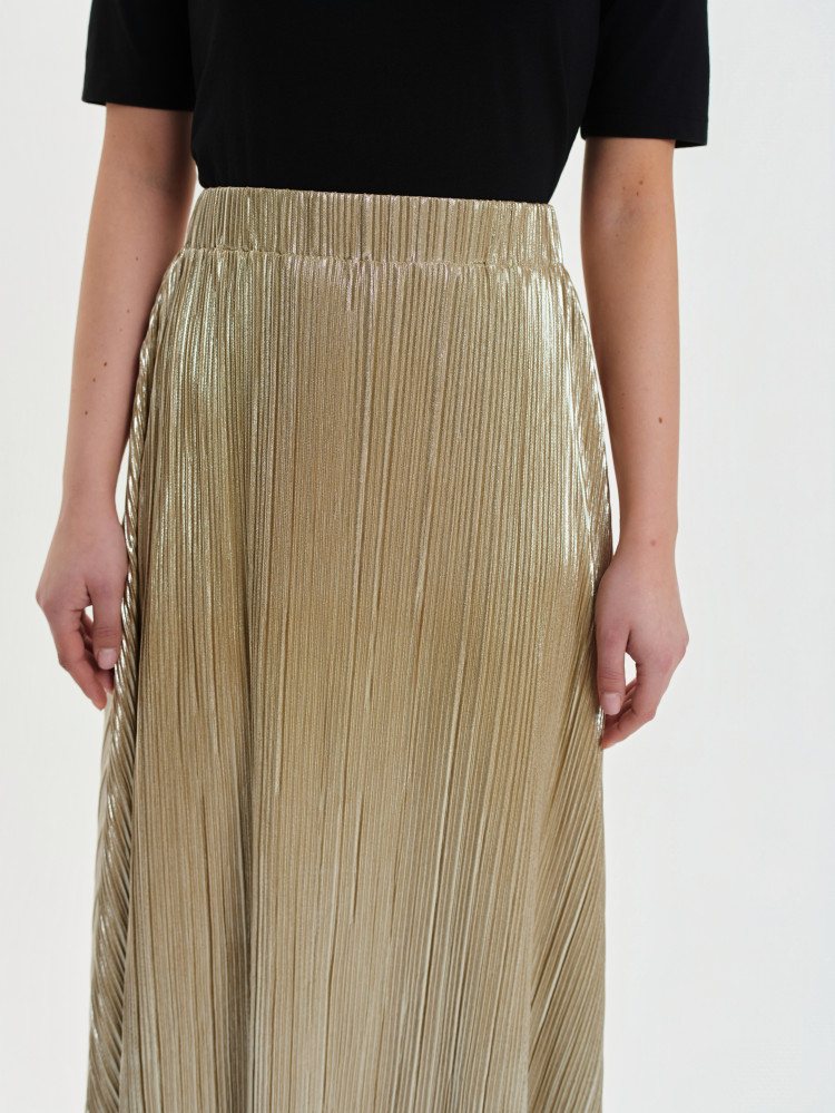 Połyskująca spódnica plisowana 