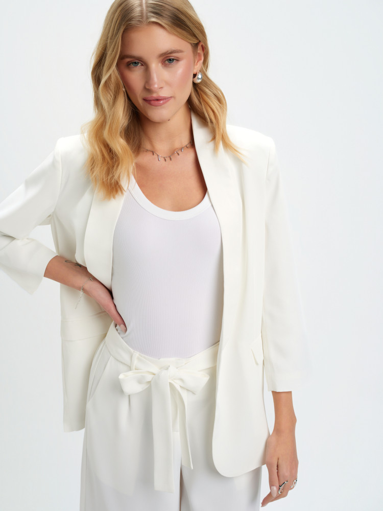 Eleganckie spodnie z wiązaniem 