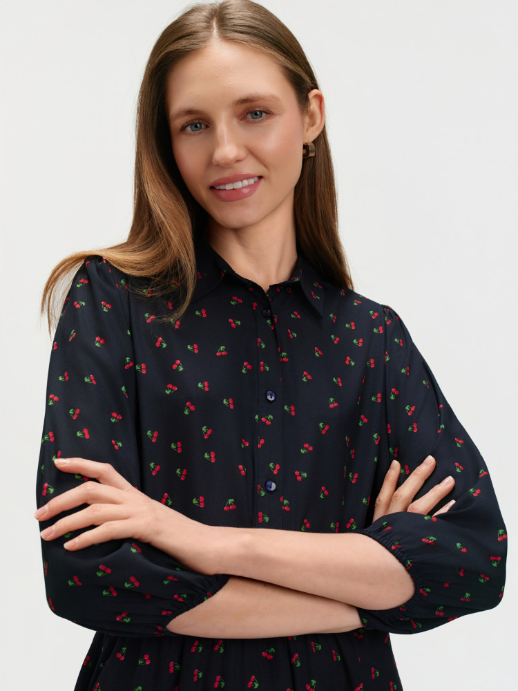 Krótka sukienka z nadrukiem 