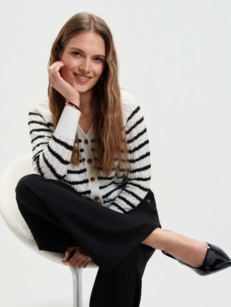 Kardigan w paski 