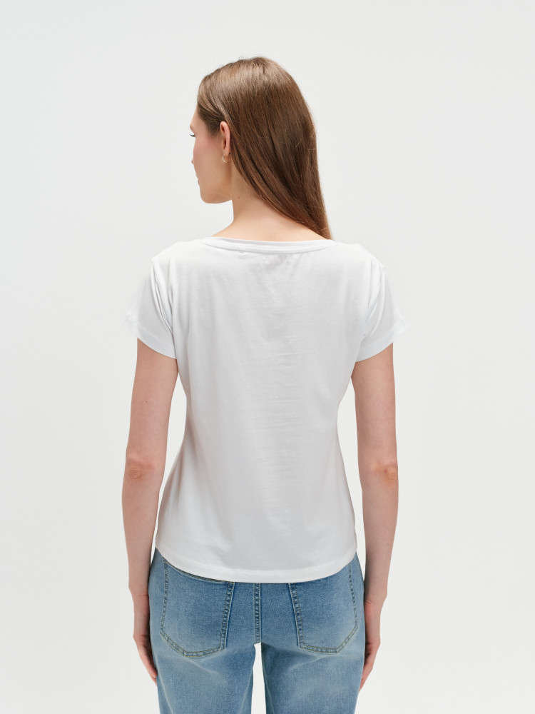 Top z nadrukiem w serca