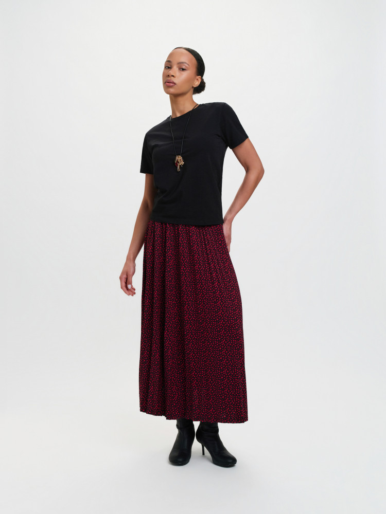 Czarny top w prążek 