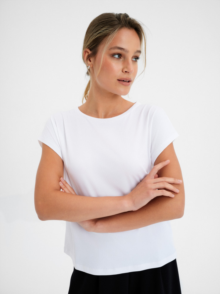 Biały top basic 