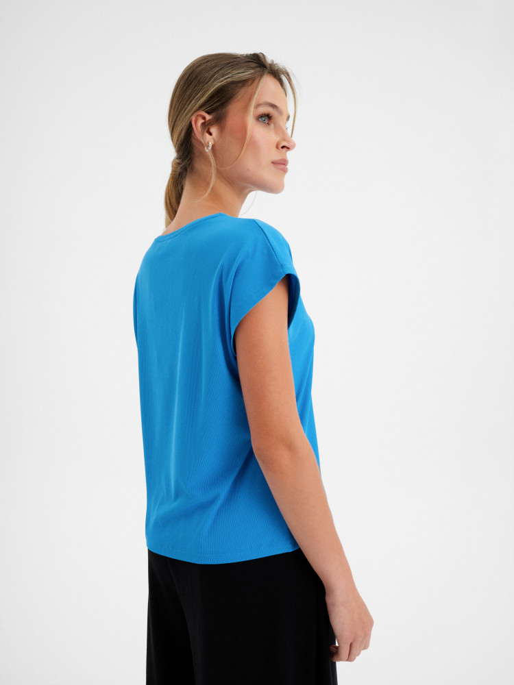 Niebieski top basic 