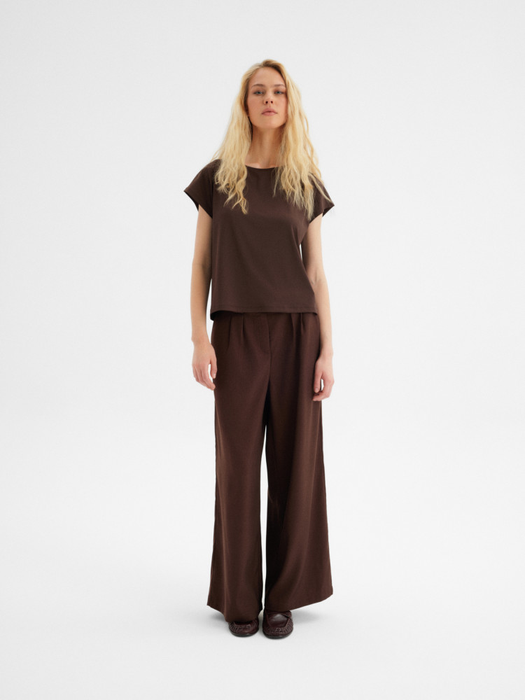 Brązowy top basic 