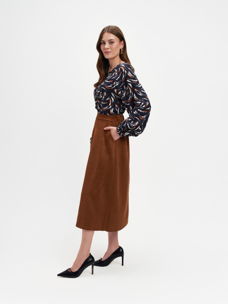 Casualowa bluzka z nadrukiem 