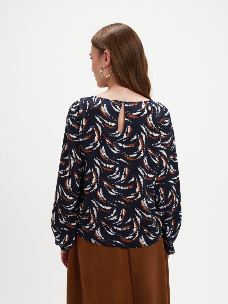 Casualowa bluzka z nadrukiem 