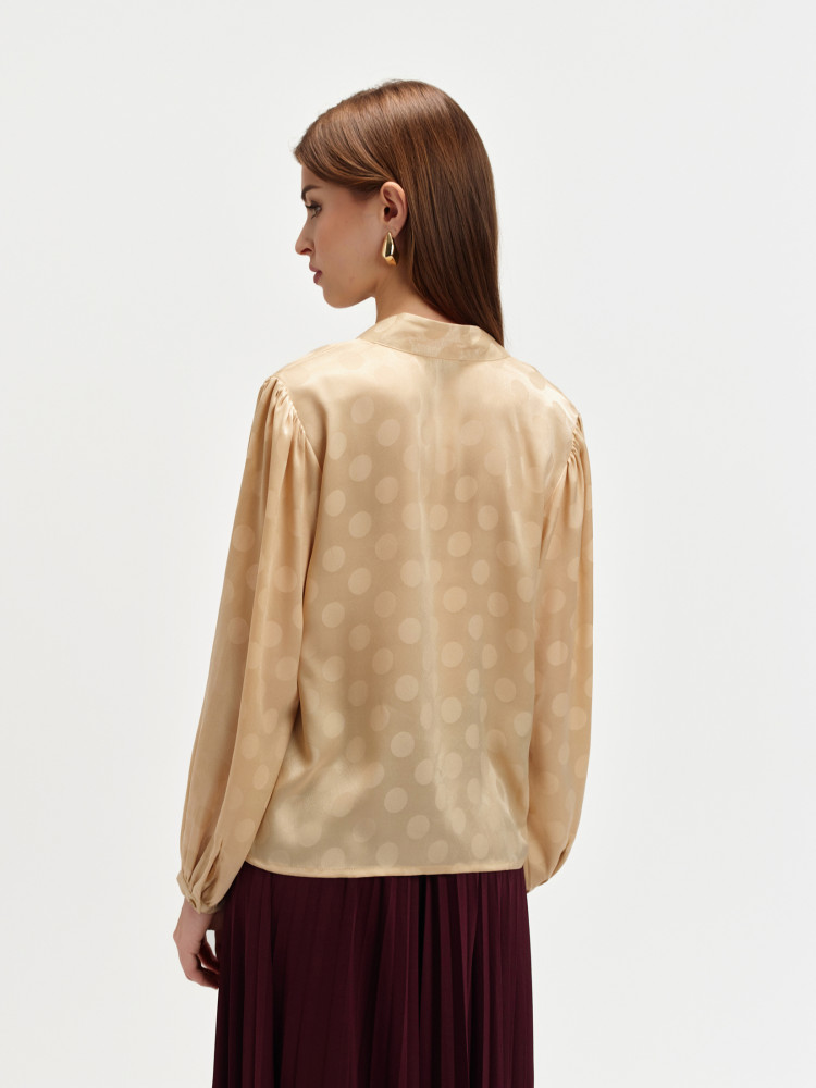 Elegancka bluzka z wiązaniem 