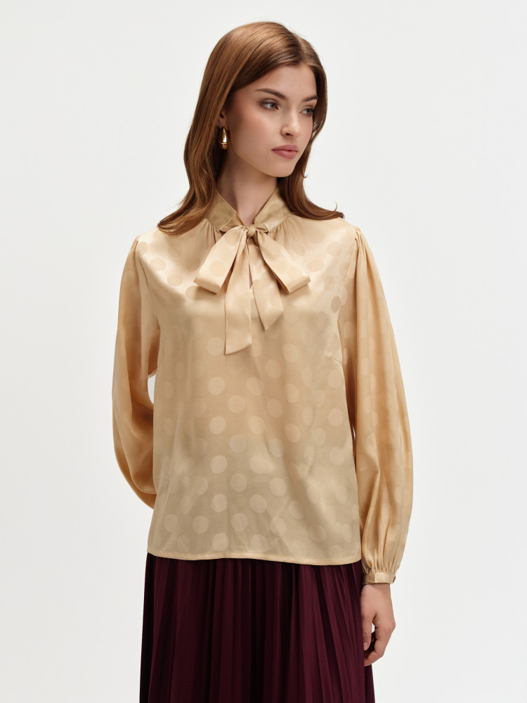 Elegancka bluzka z wiązaniem 