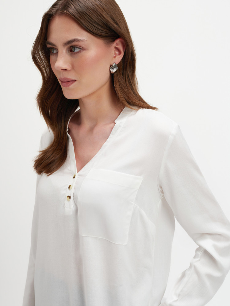 Biała bluzka koszulowa 