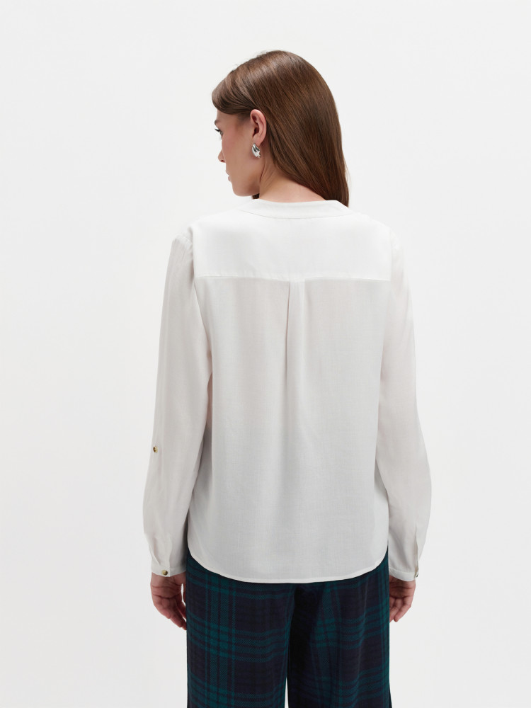 Biała bluzka koszulowa 