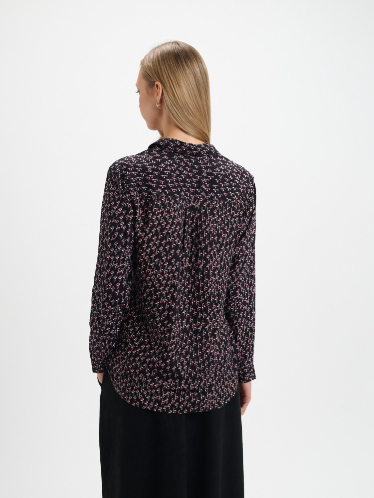 Luźna koszula z wzorem 