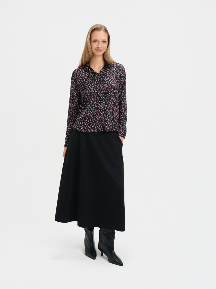 Luźna koszula z wzorem 