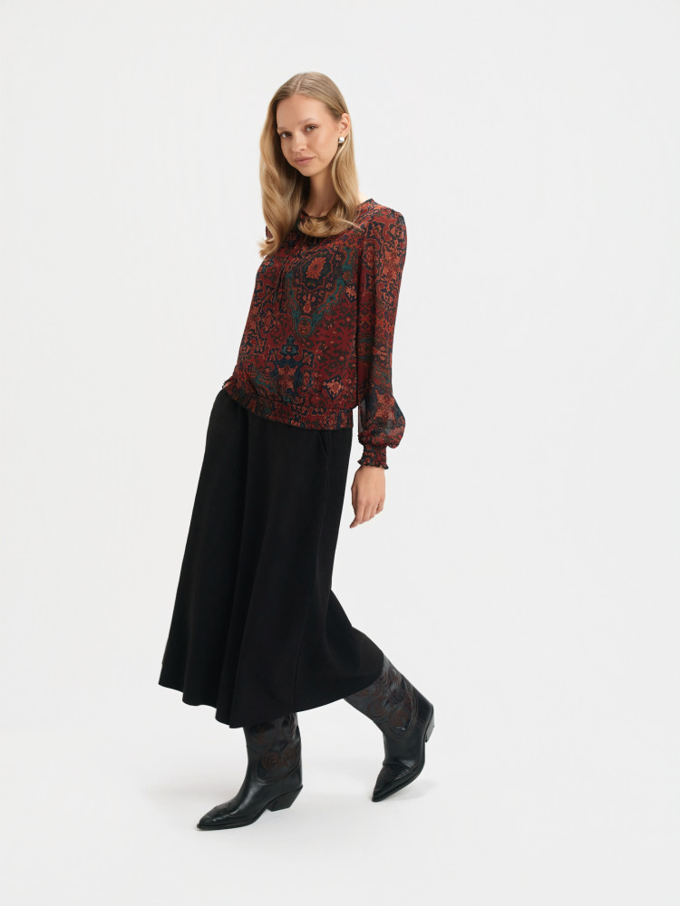 Bluzka z printem boho 