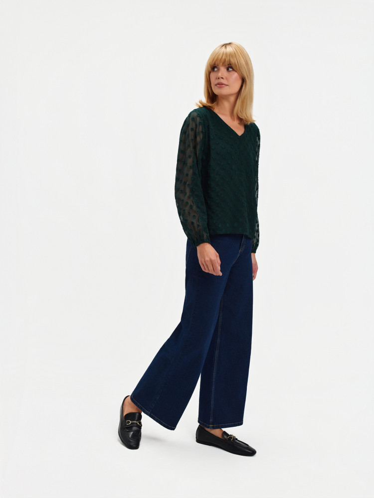 Ciemnozielona bluzka plumeti 